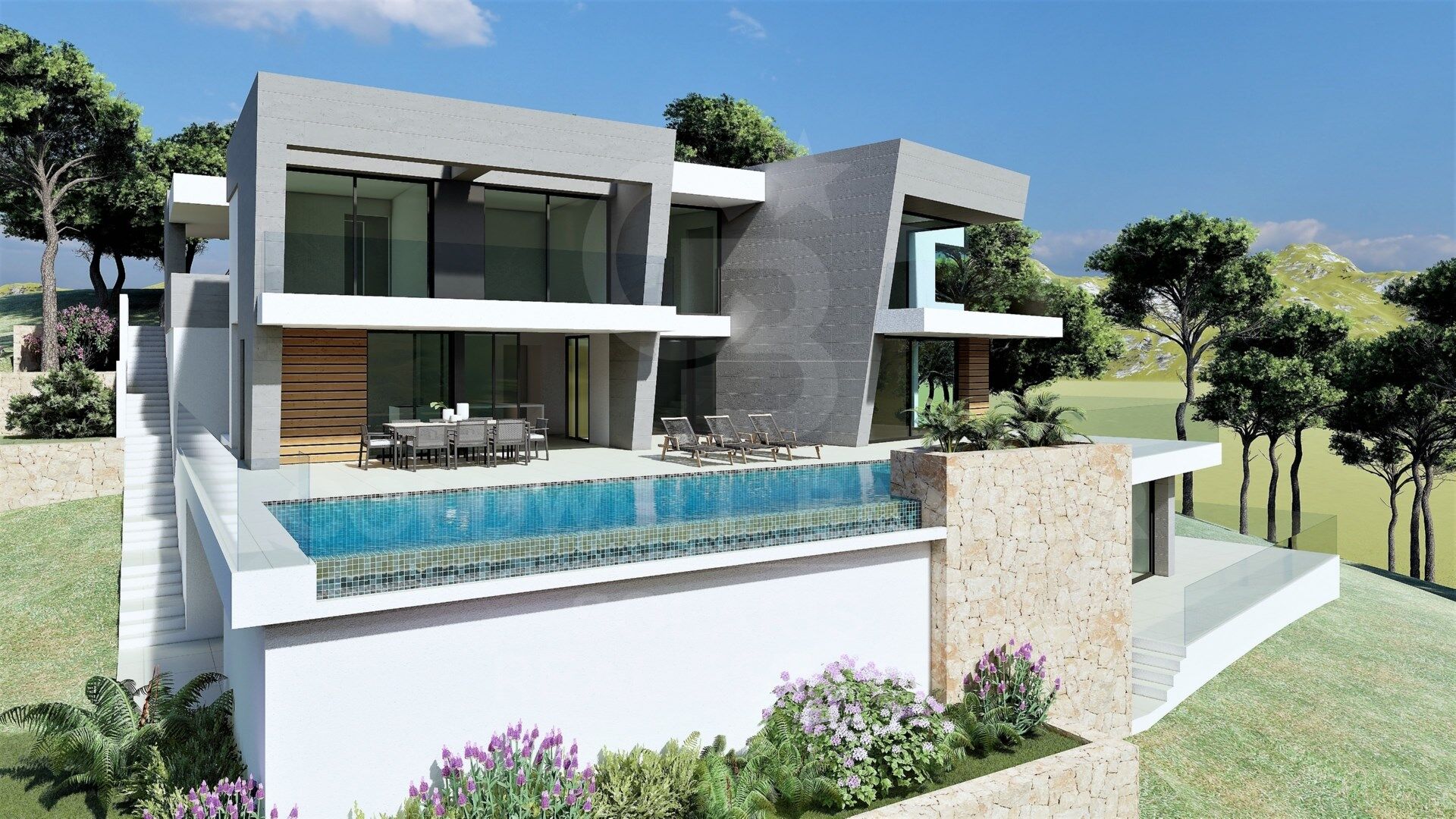 Villa de lujo de 3 habitaciones con vistas al mar en Benitachell