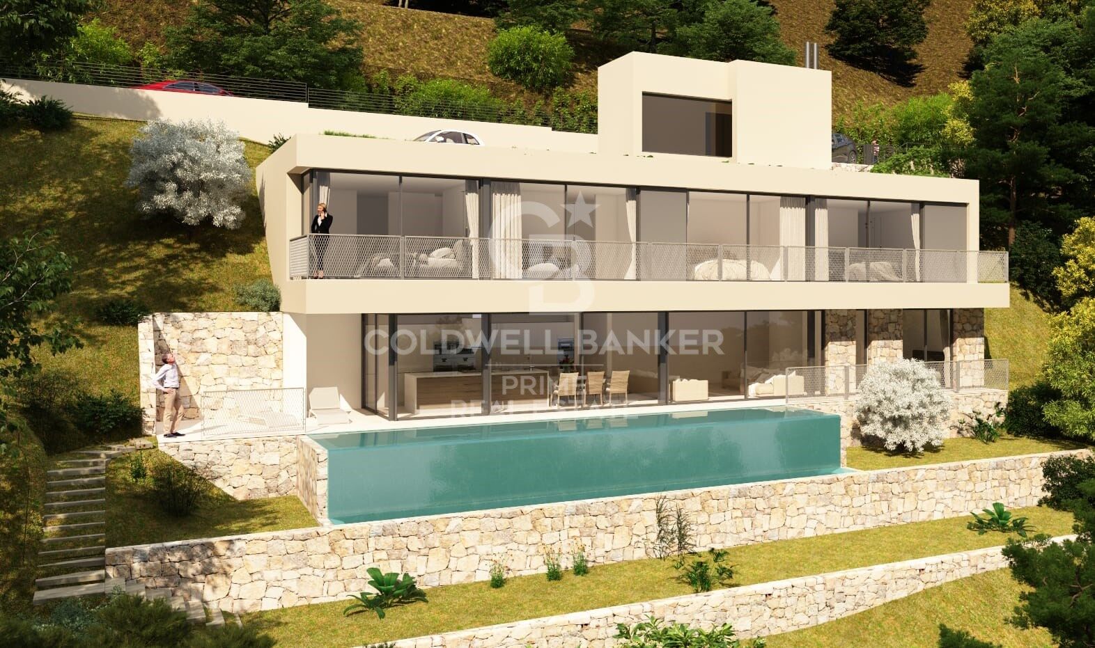 Projet de nouvelle construction pour une luxueuse villa en première ligne à La Borna, Begur.