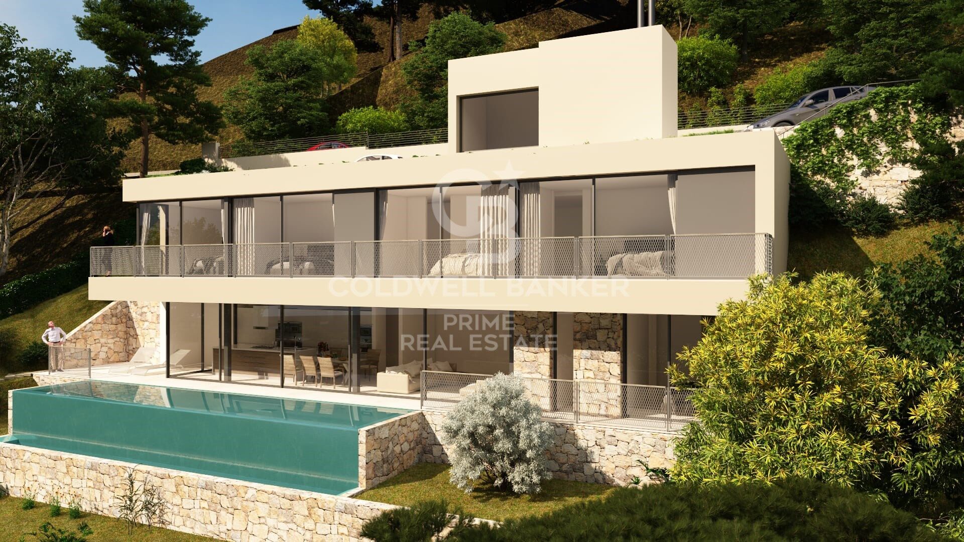 Proyecto de obra nueva de lujosa villa en primera línea de La Borna, Begur