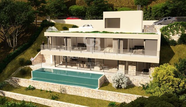 Projet de nouvelle construction pour une luxueuse villa en première ligne à La Borna, Begur.
