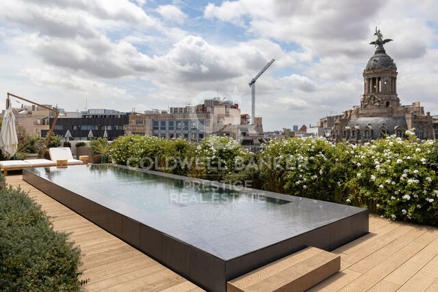 Luxury development with swimming pool in Paseo de Gracia