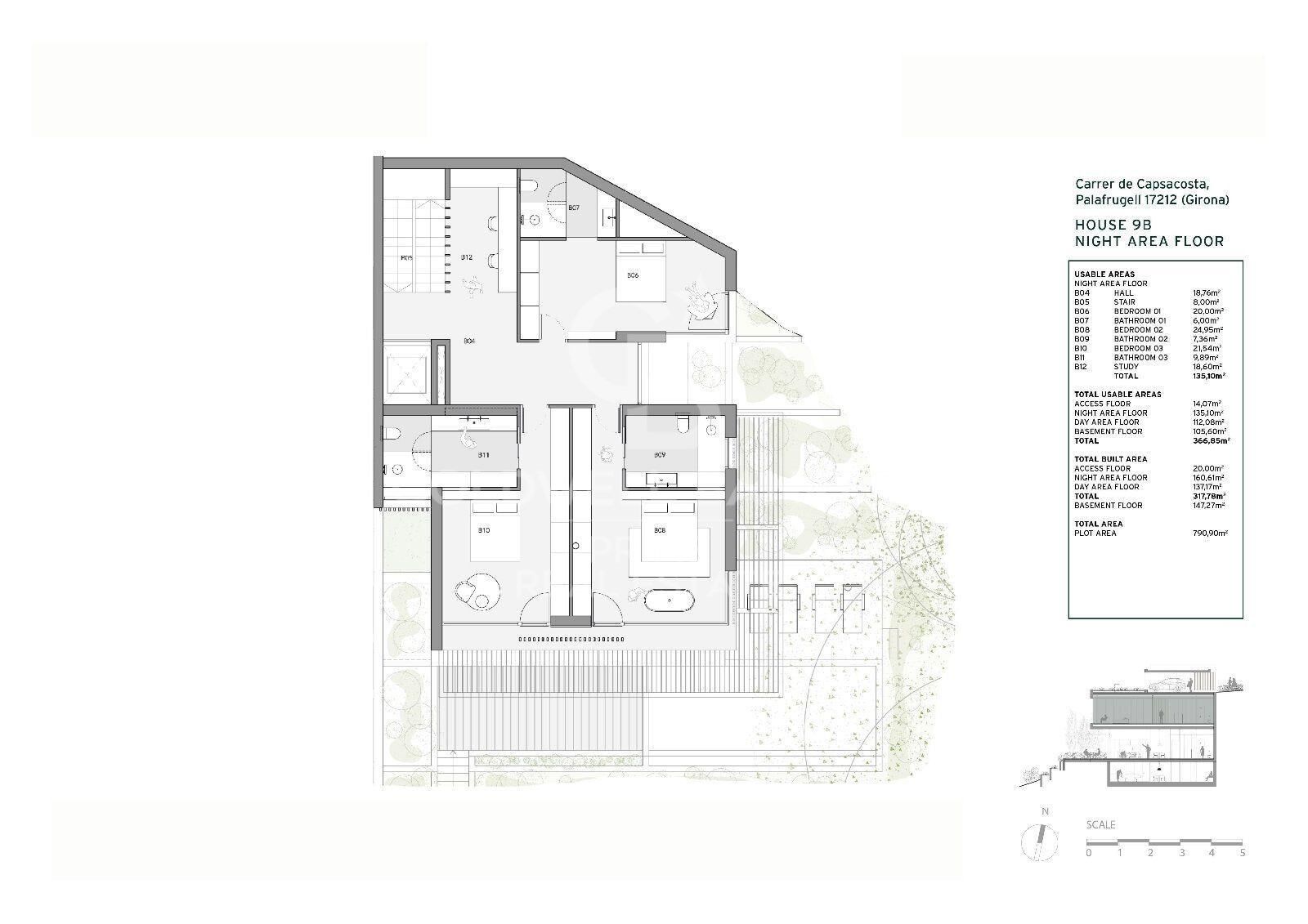 Brand new property for sale with sea views in Begur