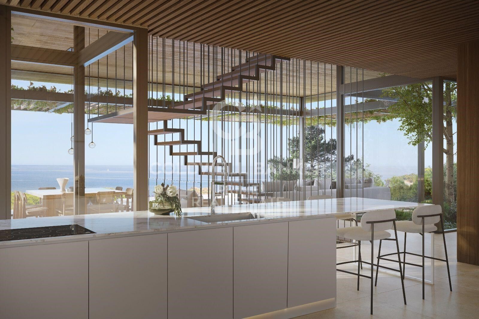 Viviendas adosadas de obra nueva con vistas al mar en Begur (Tamariu)