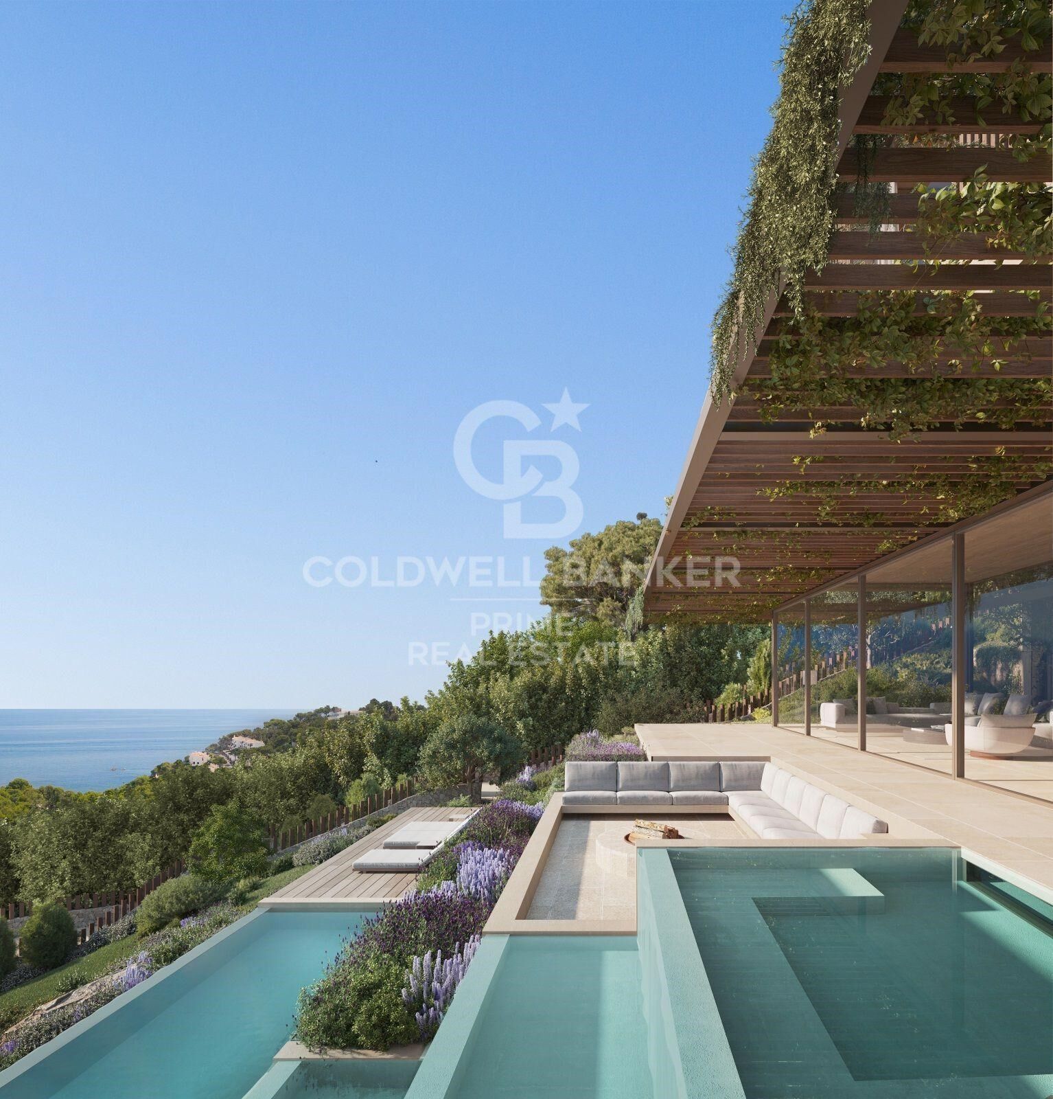 Viviendas adosadas de obra nueva con vistas al mar en Begur (Tamariu)