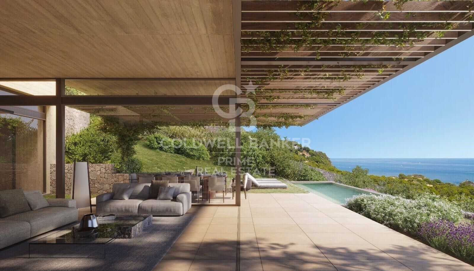 À vendre, maisons unifamiliales neuves avec vue sur la mer à Aiguaxelida, Tamariu