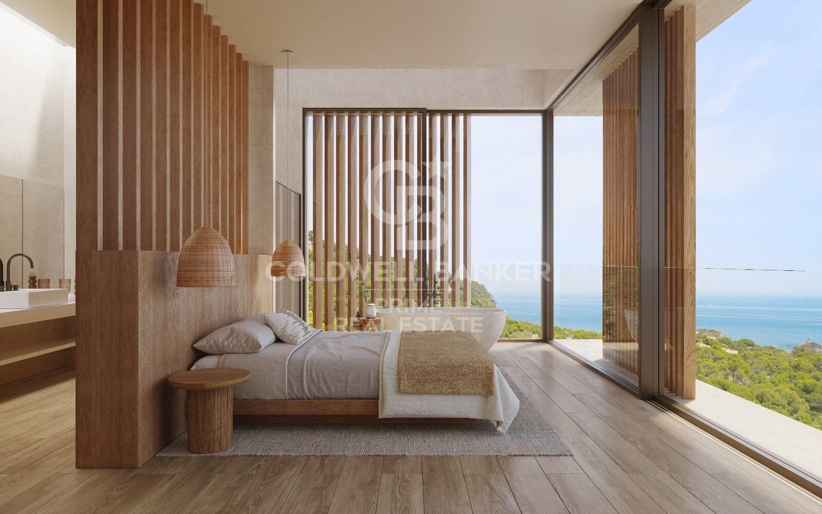 À vendre, maisons unifamiliales neuves avec vue sur la mer à Aiguaxelida, Tamariu