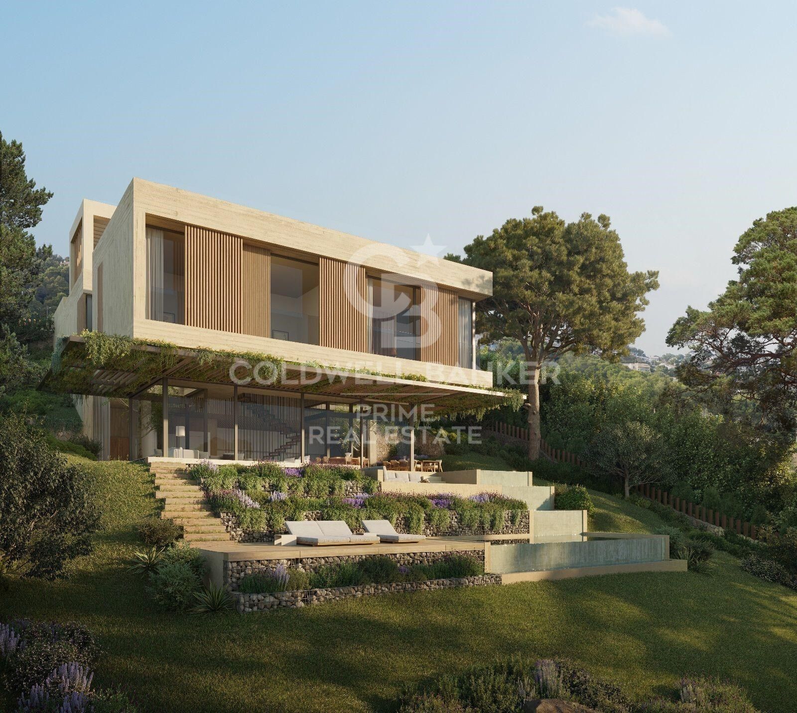 En venta viviendas unifamiliares de obra nueva con vistas al mar en Aiguaxelida, Tamariu