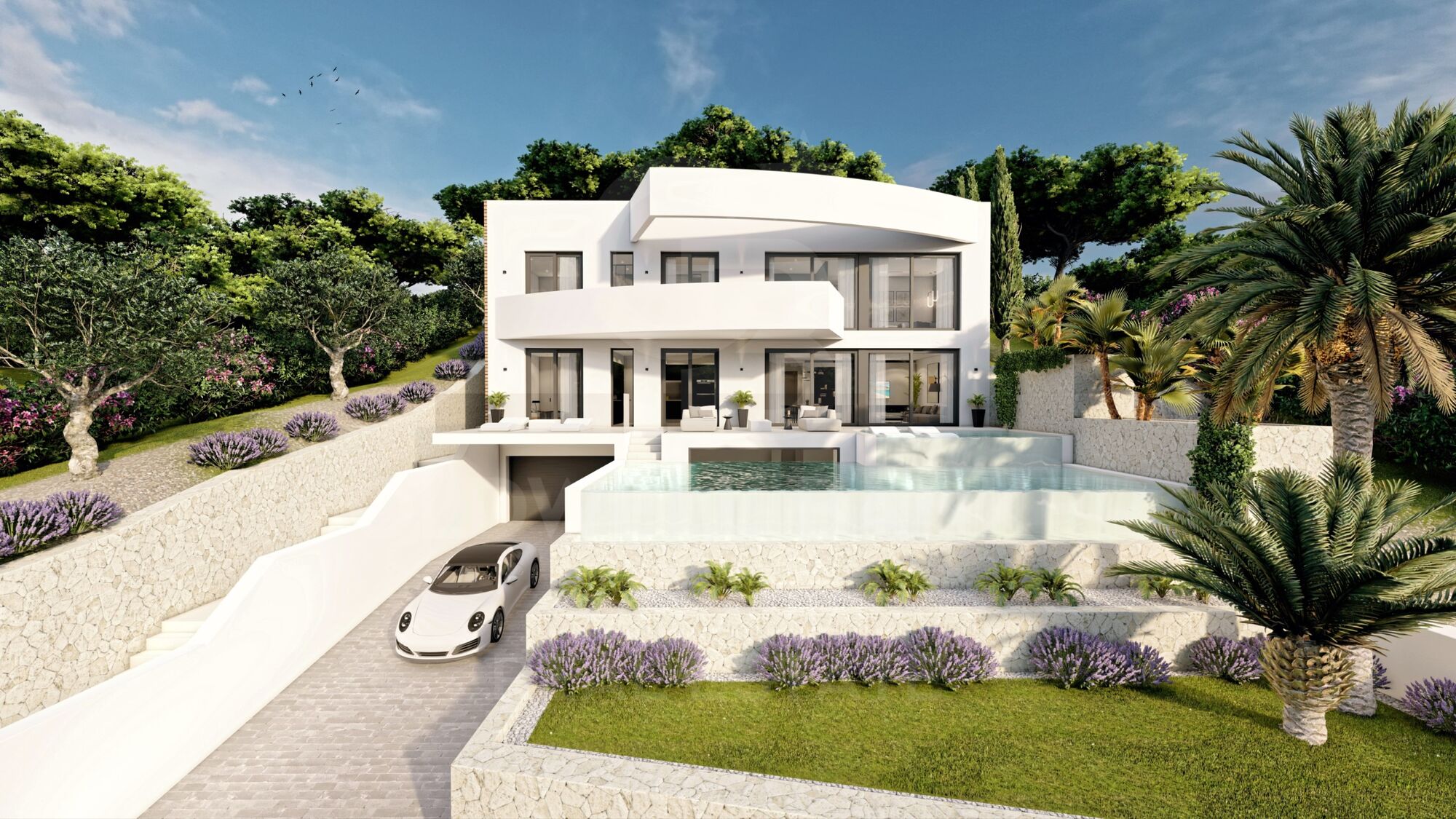 Im Bau Luxusvilla mit 4 Schlafzimmern in Altea