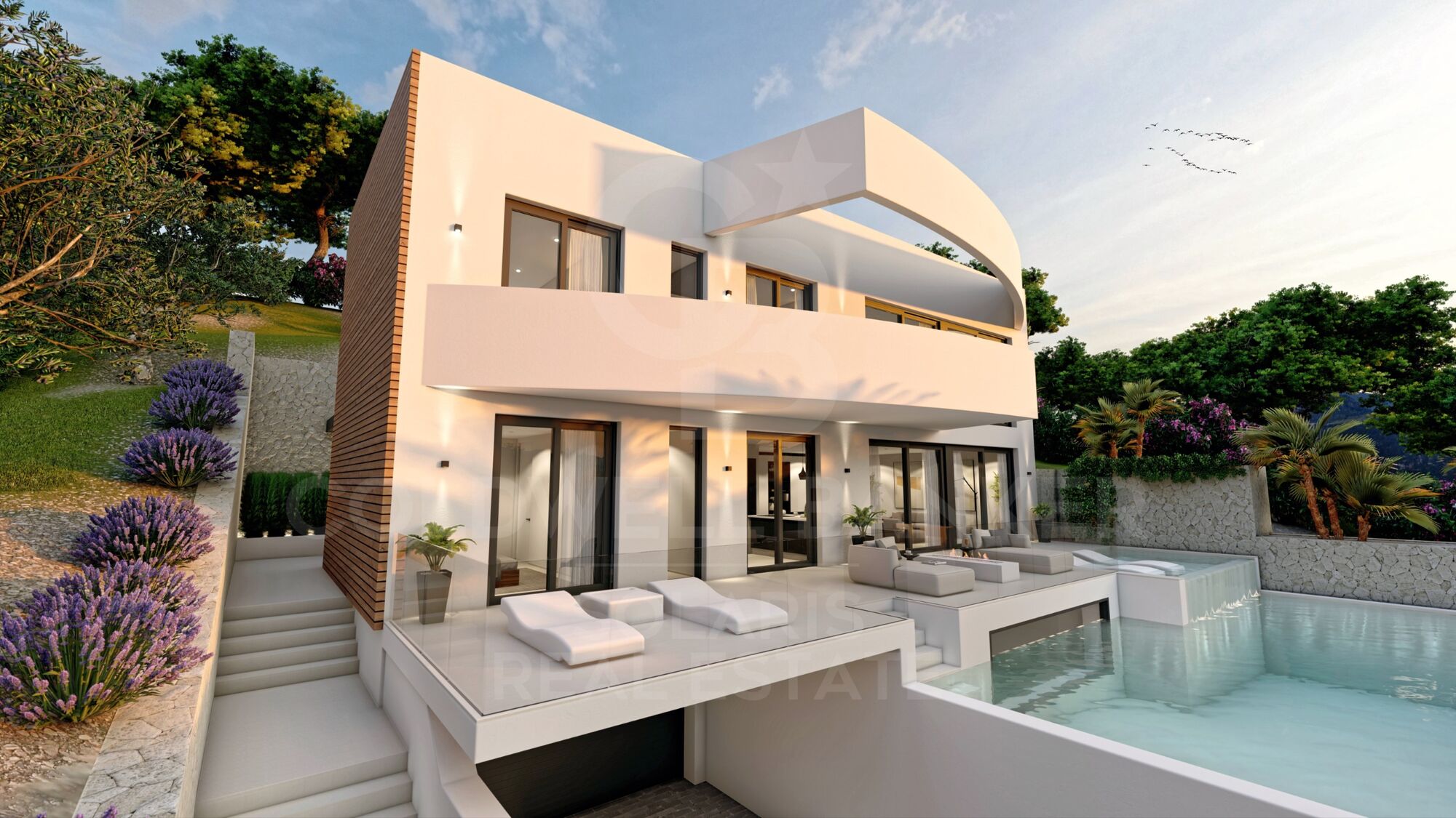 Villa de luxe de 4 chambres en construction à Altea