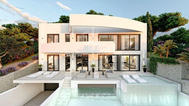 Under construction Luxury villa with 4 bedrooms in Altea