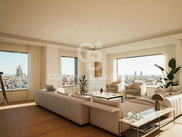 Piso en venta de dos dormitorios y despacho en Mandarín Residences