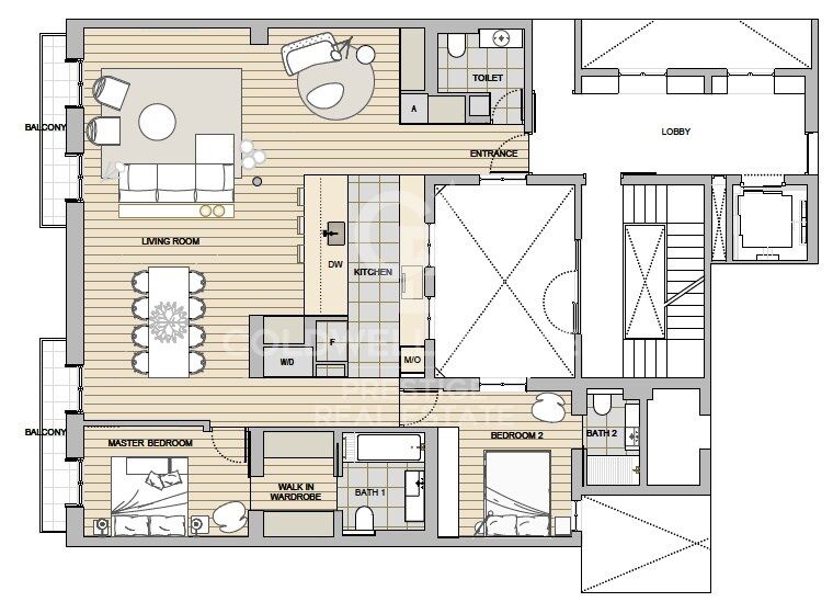 New-build flat overlooking Rambla Catalunya