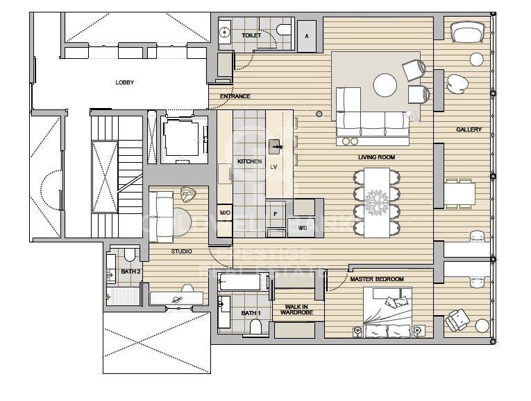 Apartamento de obra nueva en venta en Rambla Cataluña