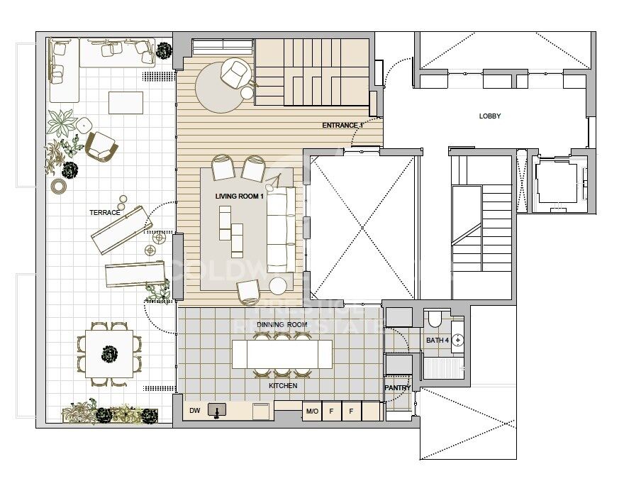 Penthouse duplex neuf avec terrasse à vendre sur la Rambla de Catalunya