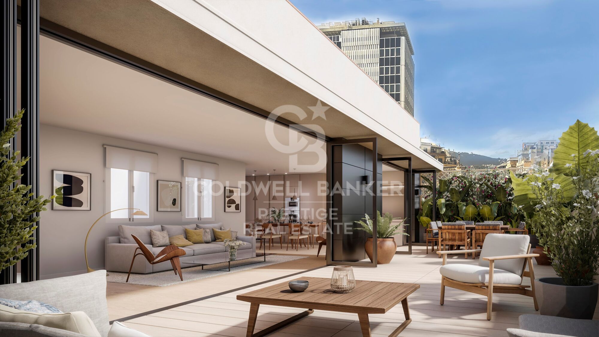 Ático duplex de obra nueva con terraza en Rambla Cataluña