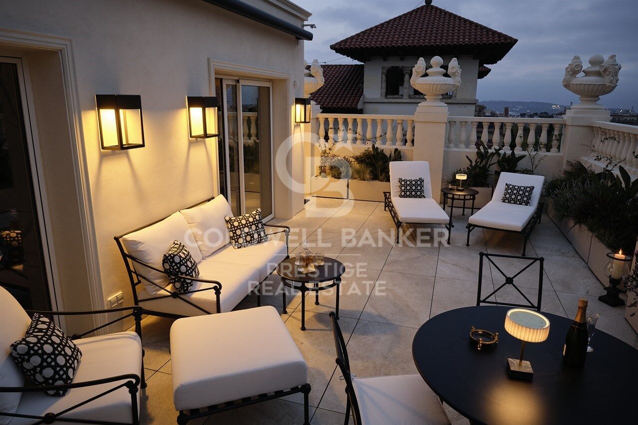 Penthouse for rent in Palacete Belle Epoque 1914 in the Tibidabo area