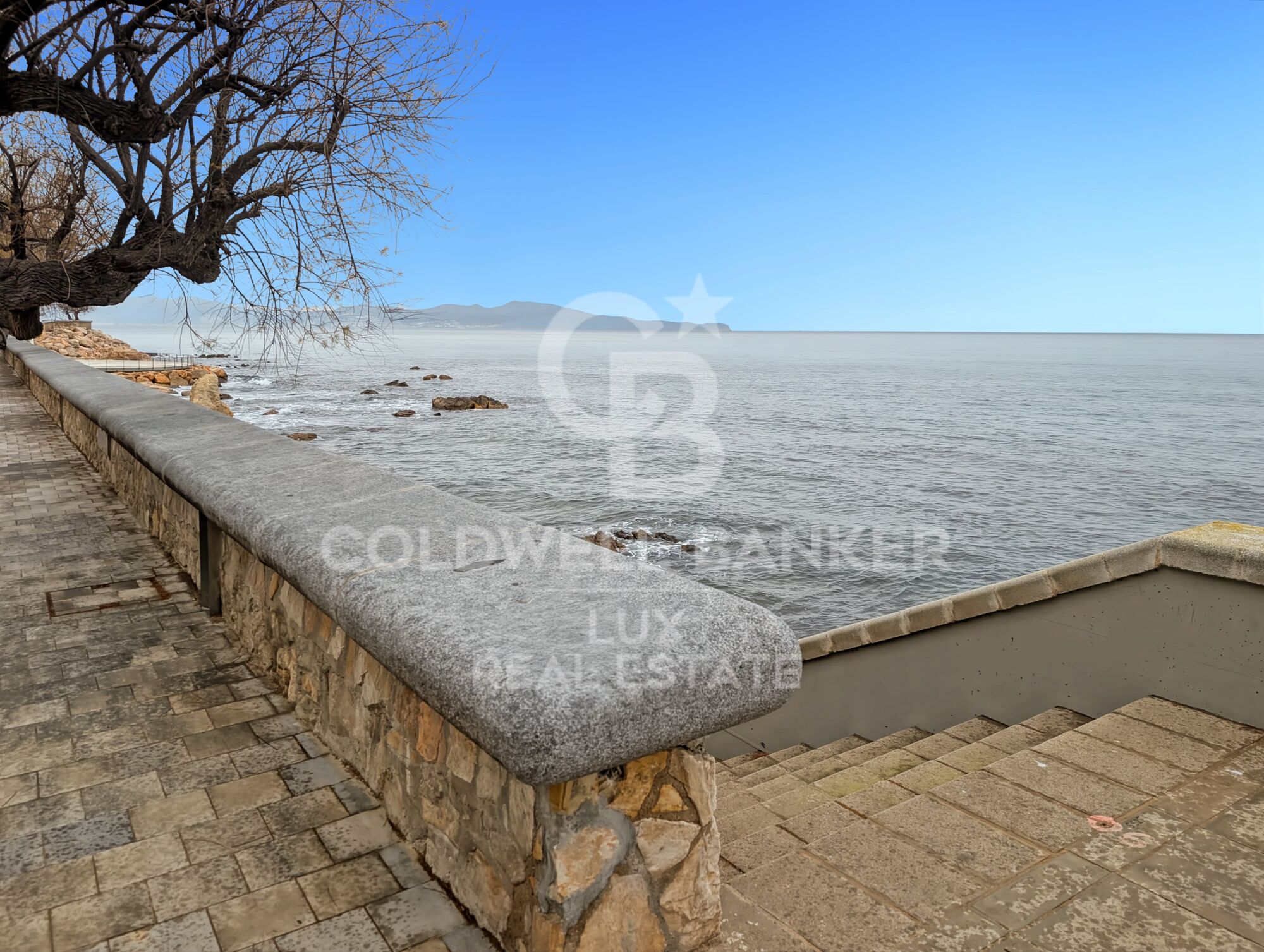 Restaurant on the seafront in L'Escala, Costa Brava