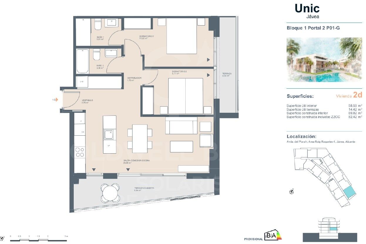 Luxury apartment in an exclusive complex just a few minutes from the beach, Javea