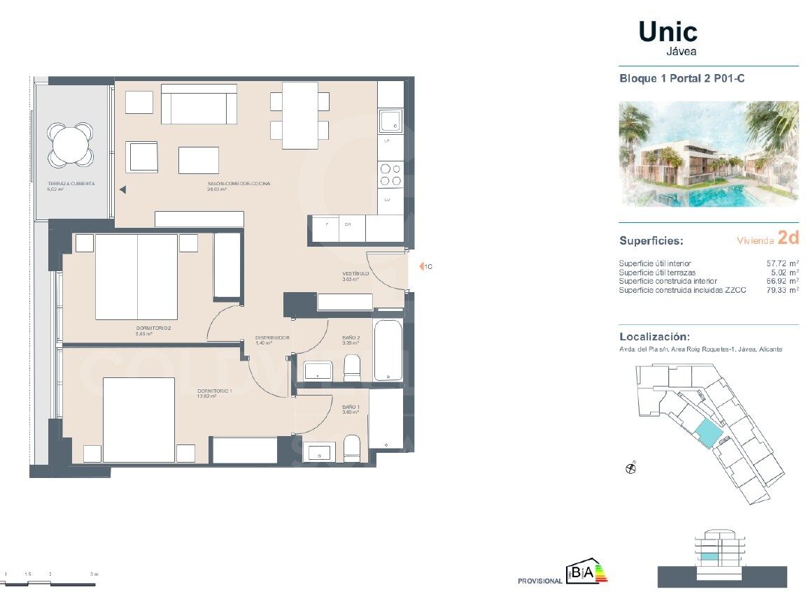 Luxury apartment in an exclusive complex just a few minutes from the beach, Javea