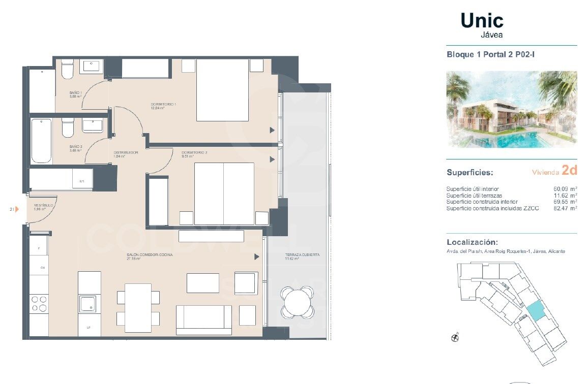 Luxury apartment in an exclusive complex just a few minutes from the beach, Javea