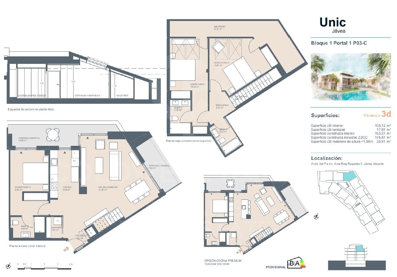 Luxury apartment in an exclusive complex just a few minutes from the beach, Javea