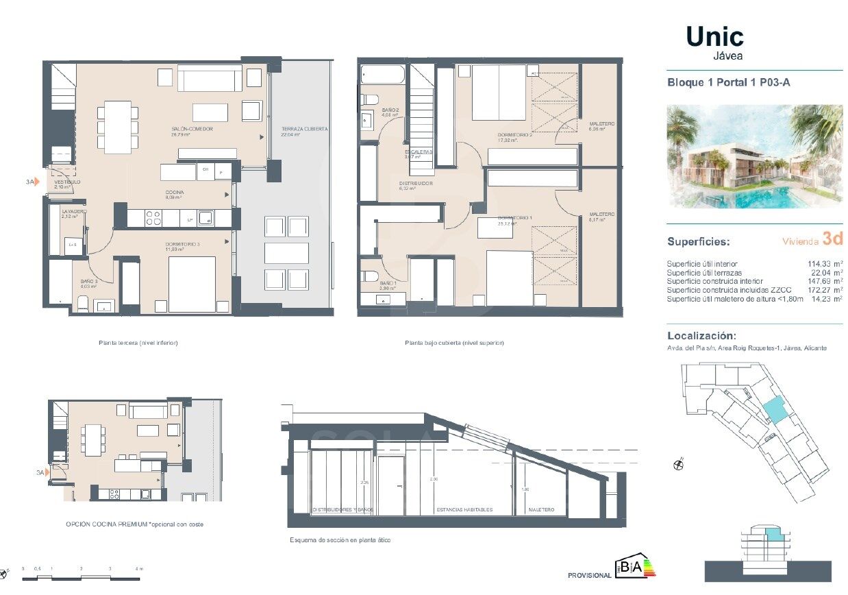 Luxury apartment in an exclusive complex just a few minutes from the beach, Javea