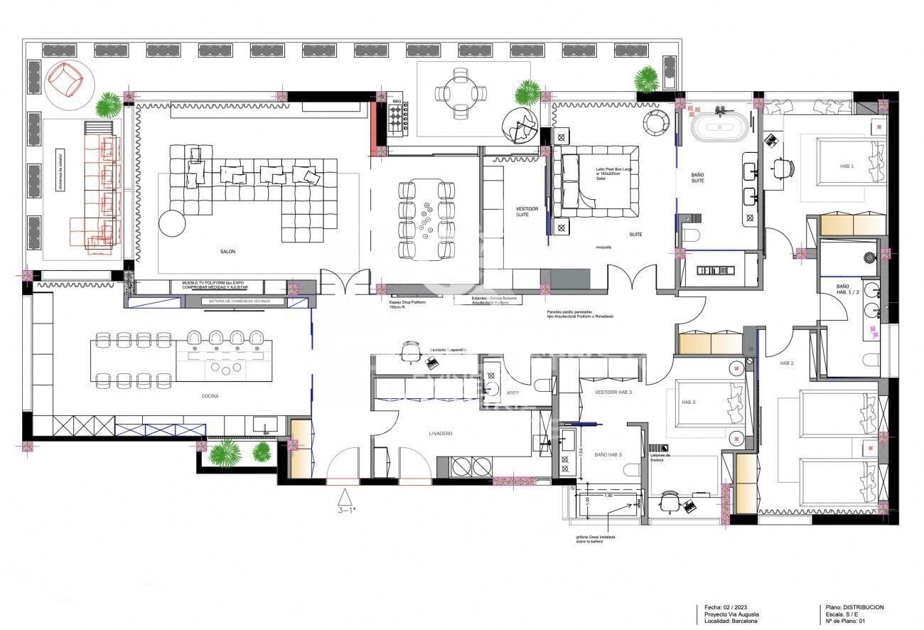 MAGNIFIQUE APPARTEMENT SUR VIA AUGUSTA - GANDUXER.