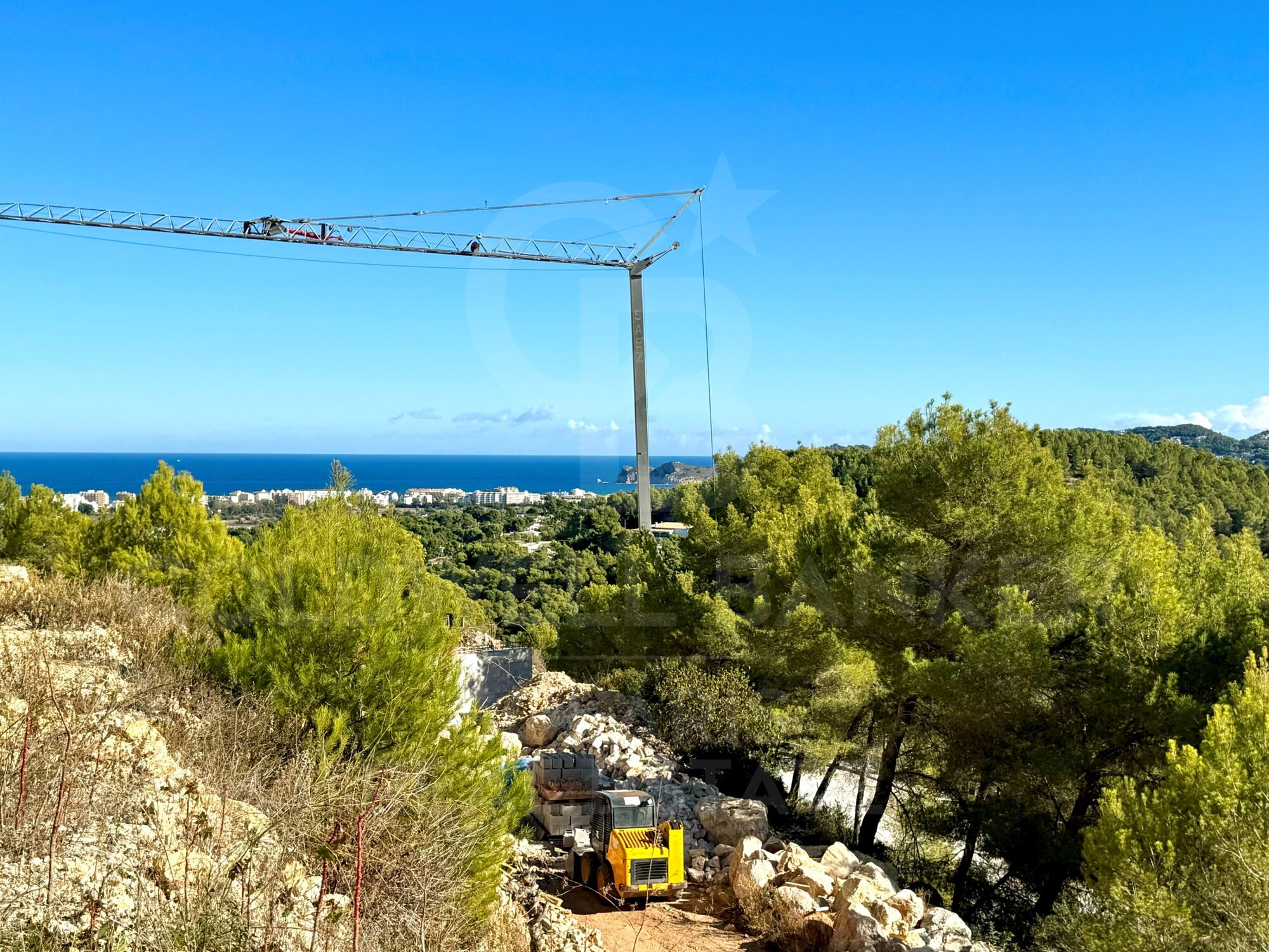 Under construction exclusive south facing luxury villa with panoramic sea views in Javea