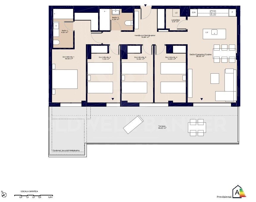 2 bedroom apartments a few meters from the beach in Dénia. The Marineta Casiana