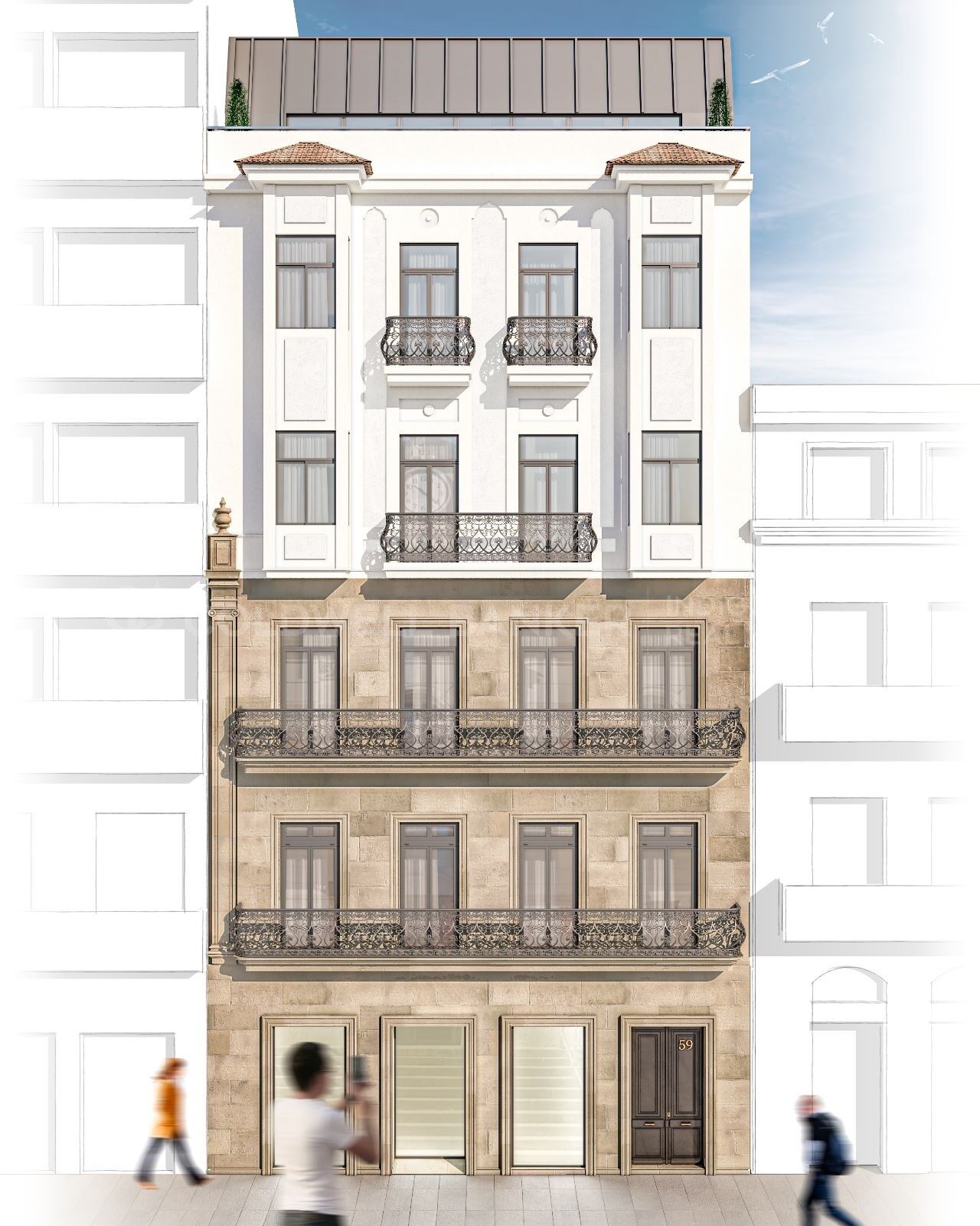 Large Modern Apartment on Rua Principe - New Construction