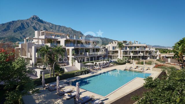 Modern and light 3 bedroom garden apartment in cutting edge 'eco-luxe' development Marbella Golden Mile