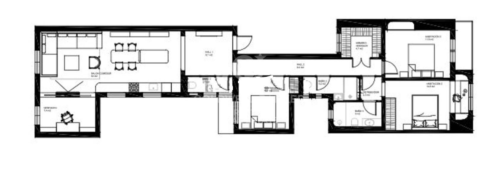 Hochwertig renovierte Wohnung in der Avenida de Sarrià, nur wenige Schritte von Francesc Macià entfernt,Barcelona