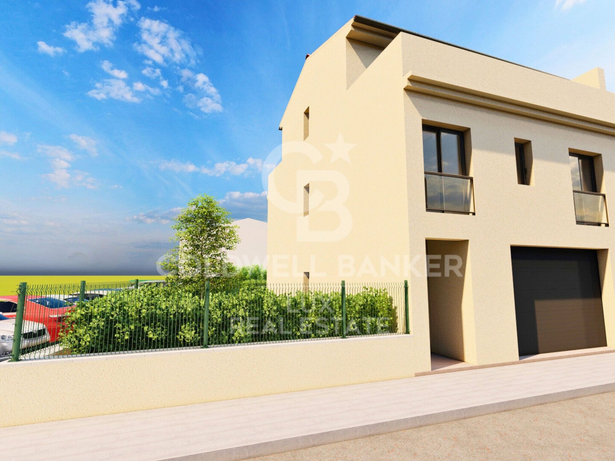 Solar con casa moderna en Vilabertran