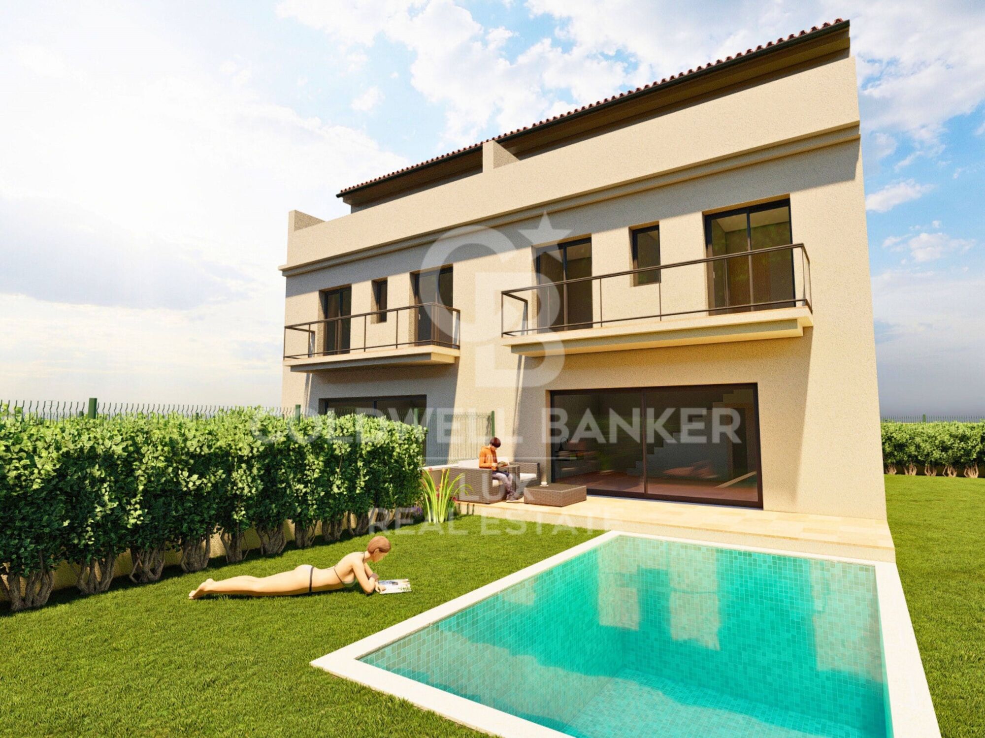 Solar con casa moderna en Vilabertran