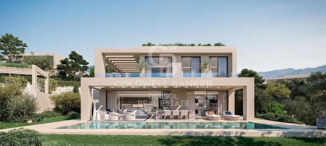 Espectaculares villas modernas de 4 dormitorios en Benahavís, en una comunidad segura con spa y gimnasio