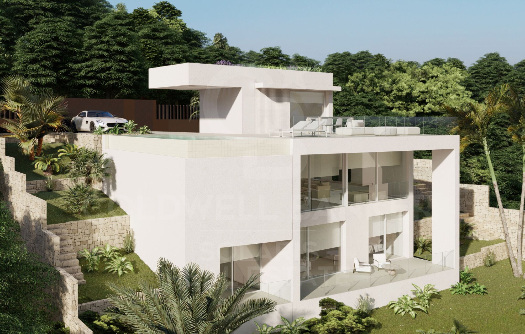 Terrain exclusif avec licence pour un projet de logement à deux étages avec vue sur la mer, Dénia Les Rotes