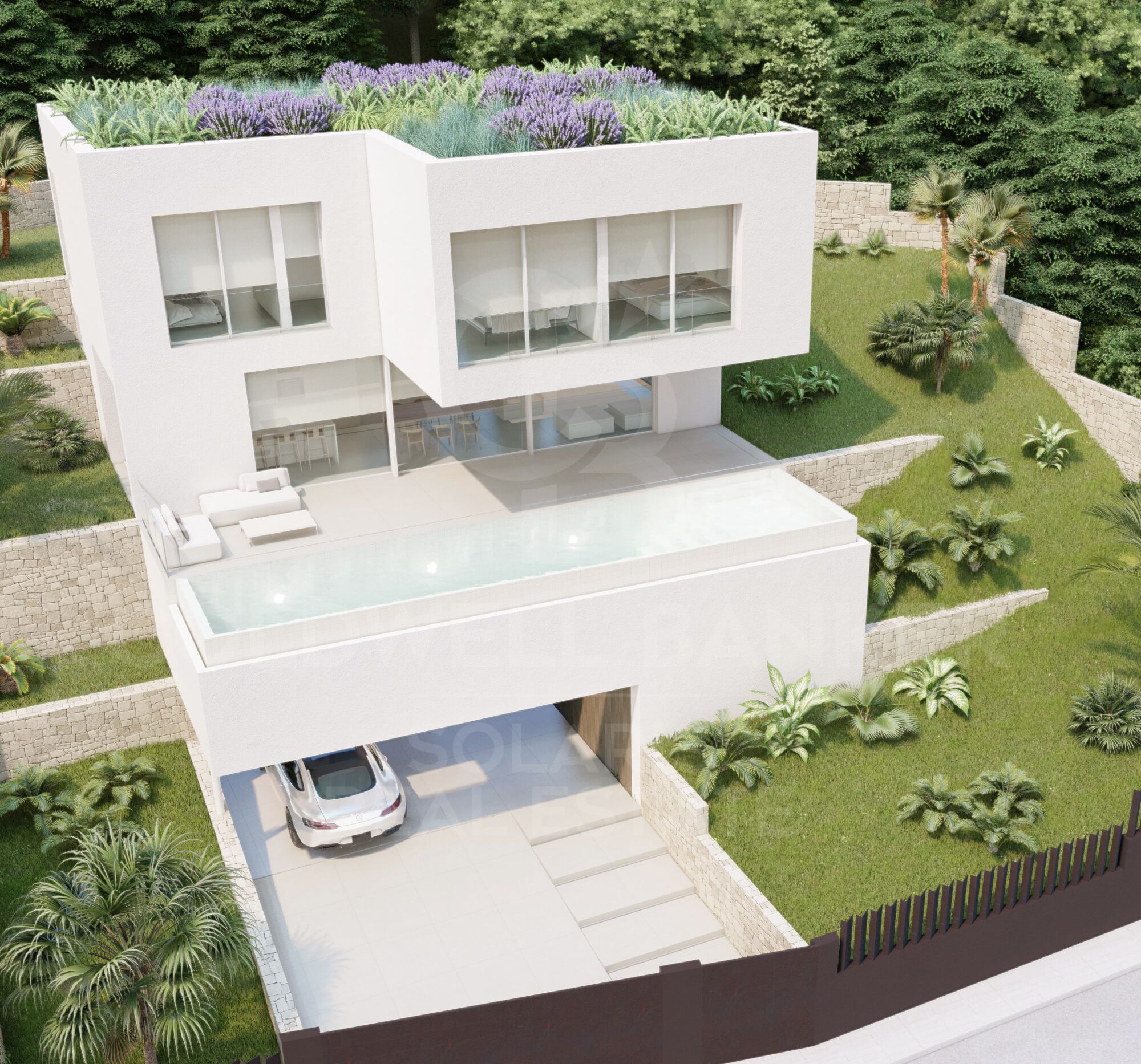 Terrain exclusif avec licence pour un projet de logement à deux étages avec vue sur la mer, Dénia Les Rotes