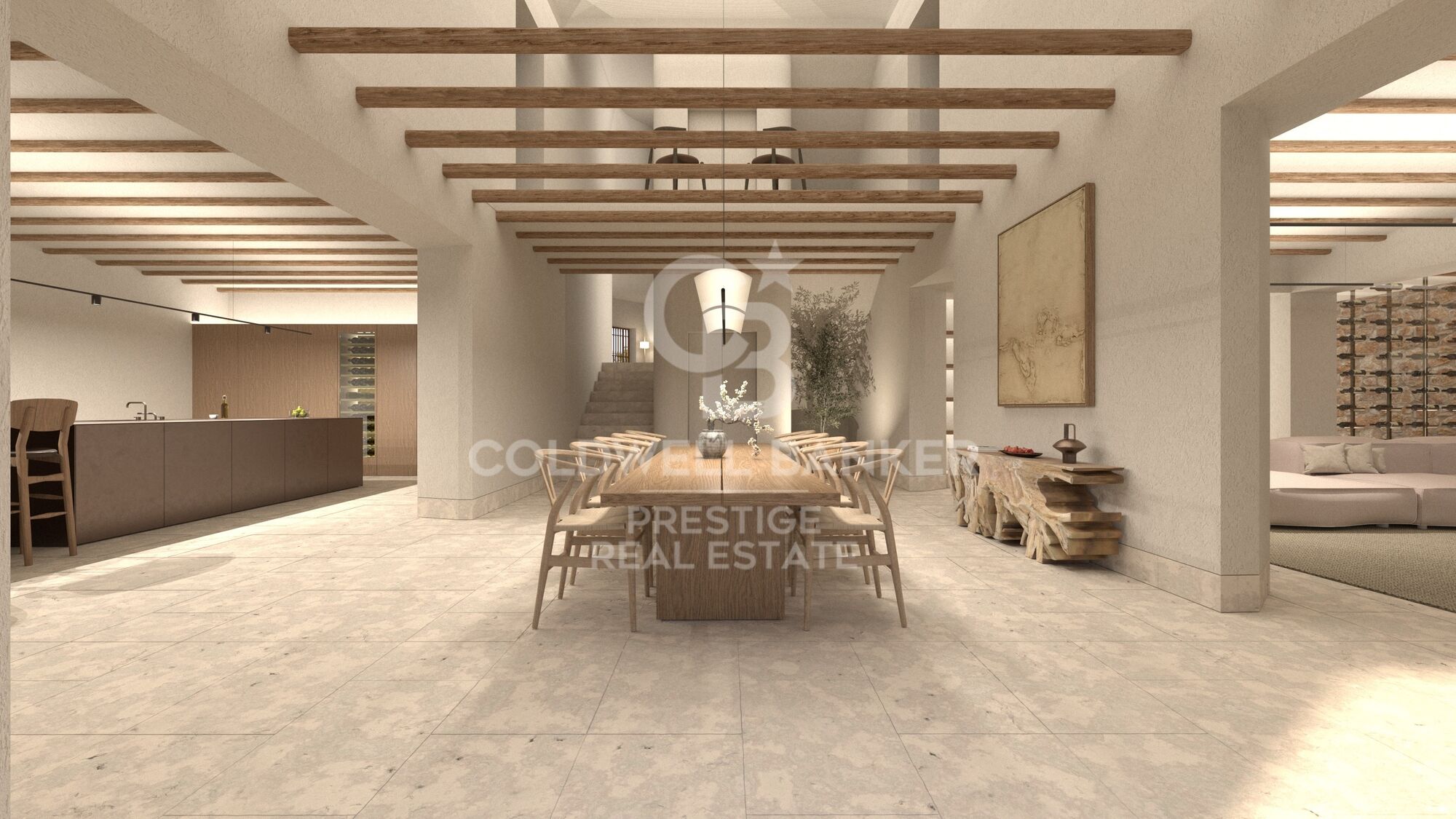 Majestic 18th century farmhouse restored with modern elegance