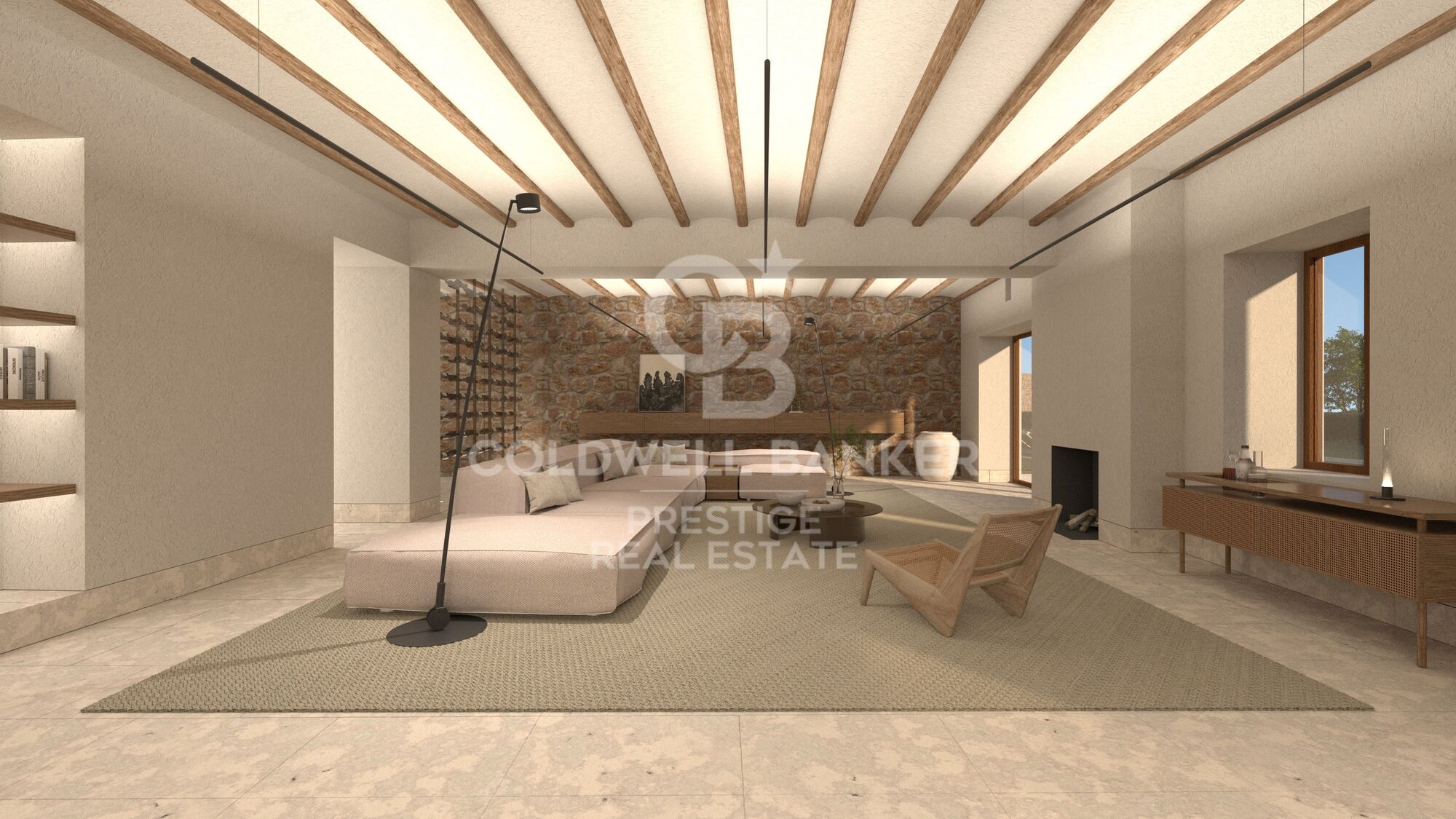 Majestic 18th century farmhouse restored with modern elegance