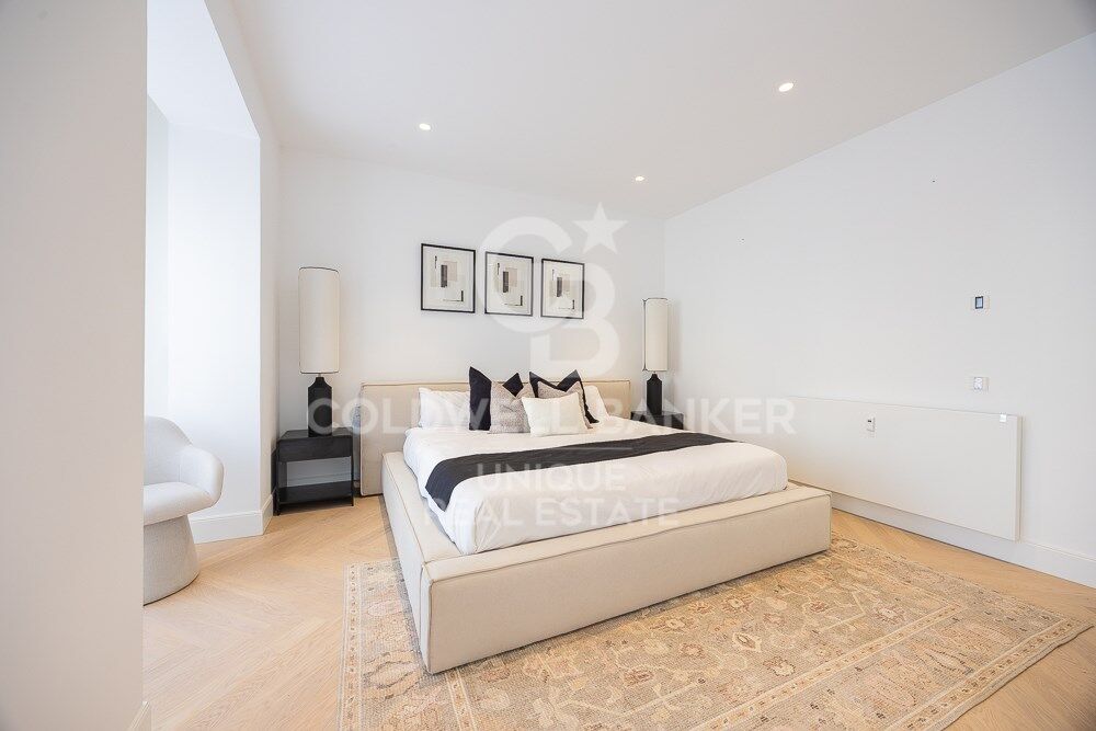 Renovated flat for sale with terrace in Barrio de Salamanca