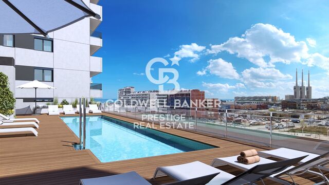 Promoción de obra nueva con piscina y parking. Gorg, Badalona