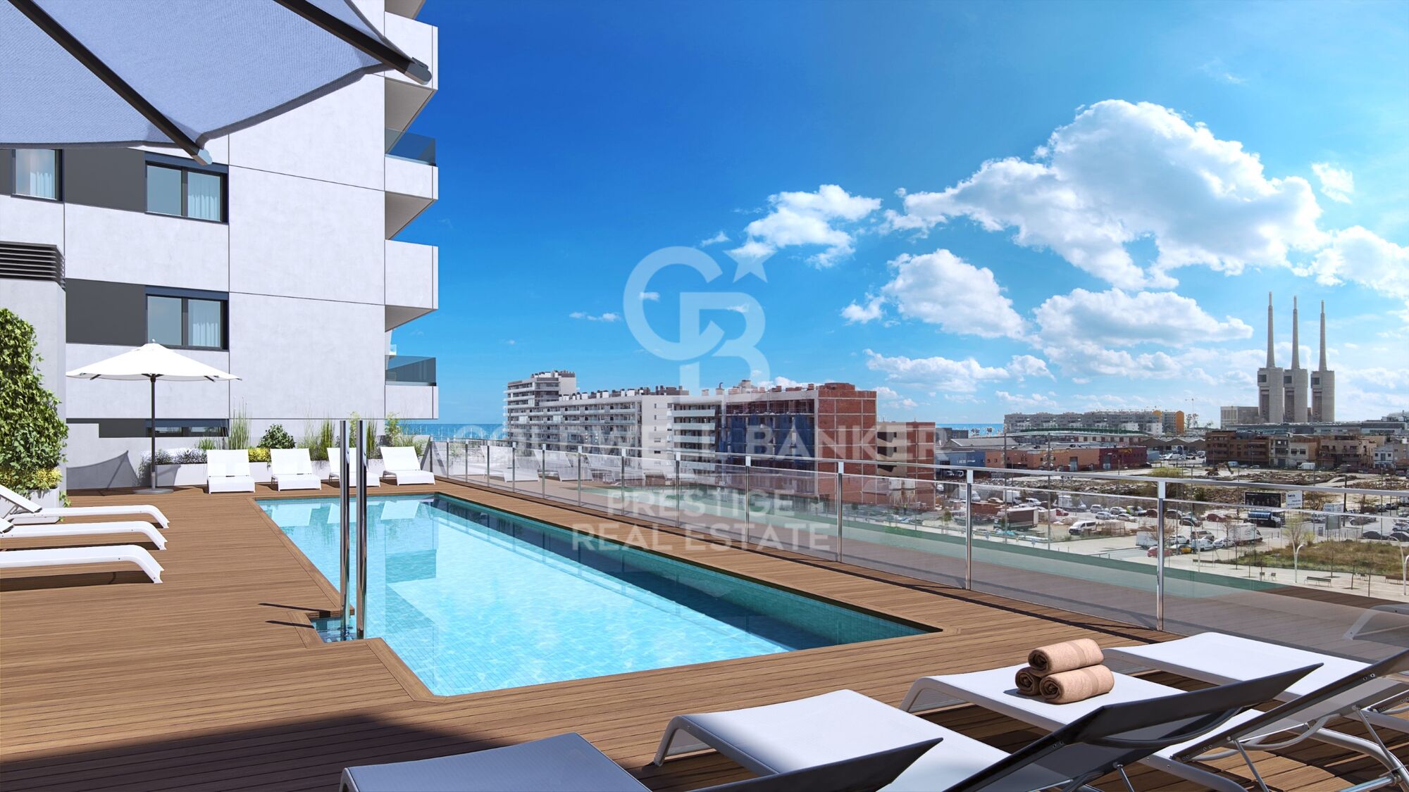 Promoción de obra nueva con piscina y parking. Gorg, Badalona