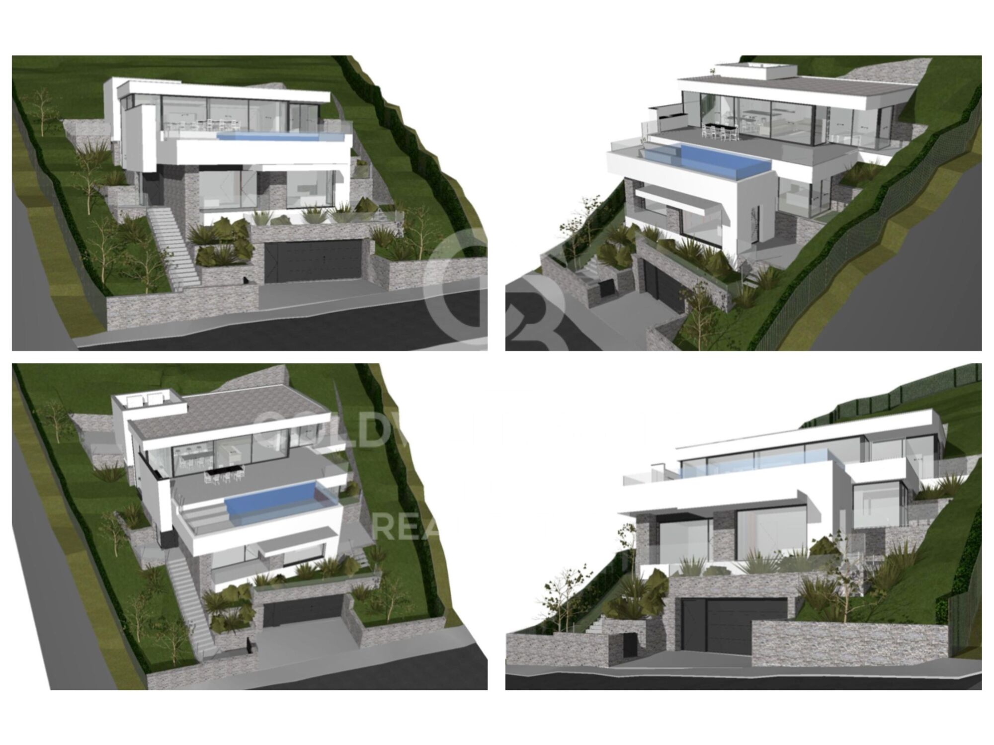 Villa avec vue sur la mer à Canyelles avec gros oeuvre entièrement achevé