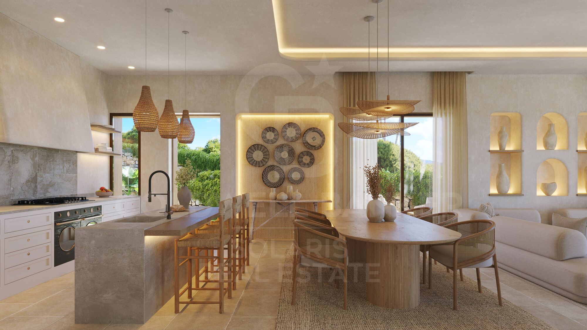Villa Adela - Estilo Ibiza, Una Planta en Javea