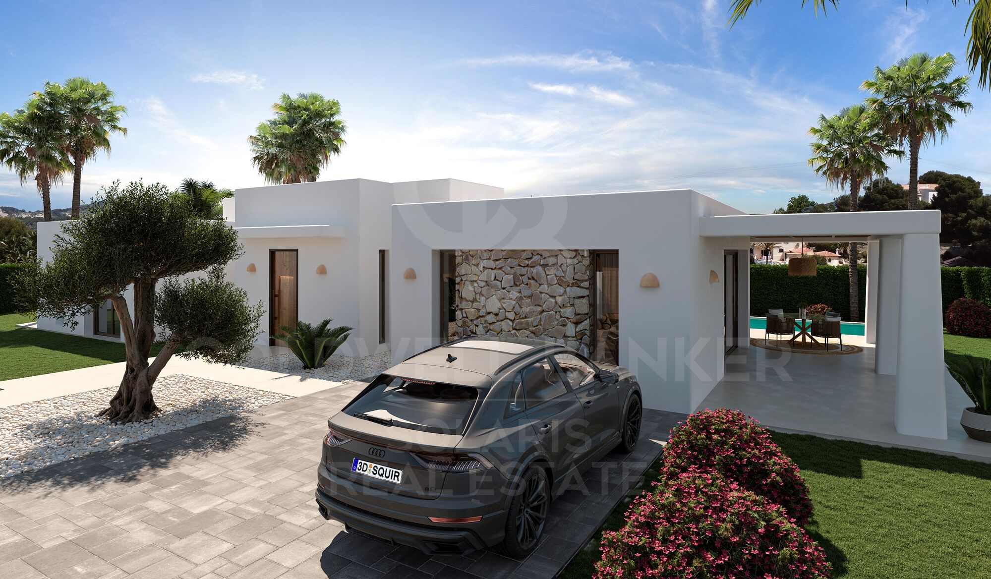 Villa Mila - Estilo Ibiza en Javea, Permiso de Construcción Concedido