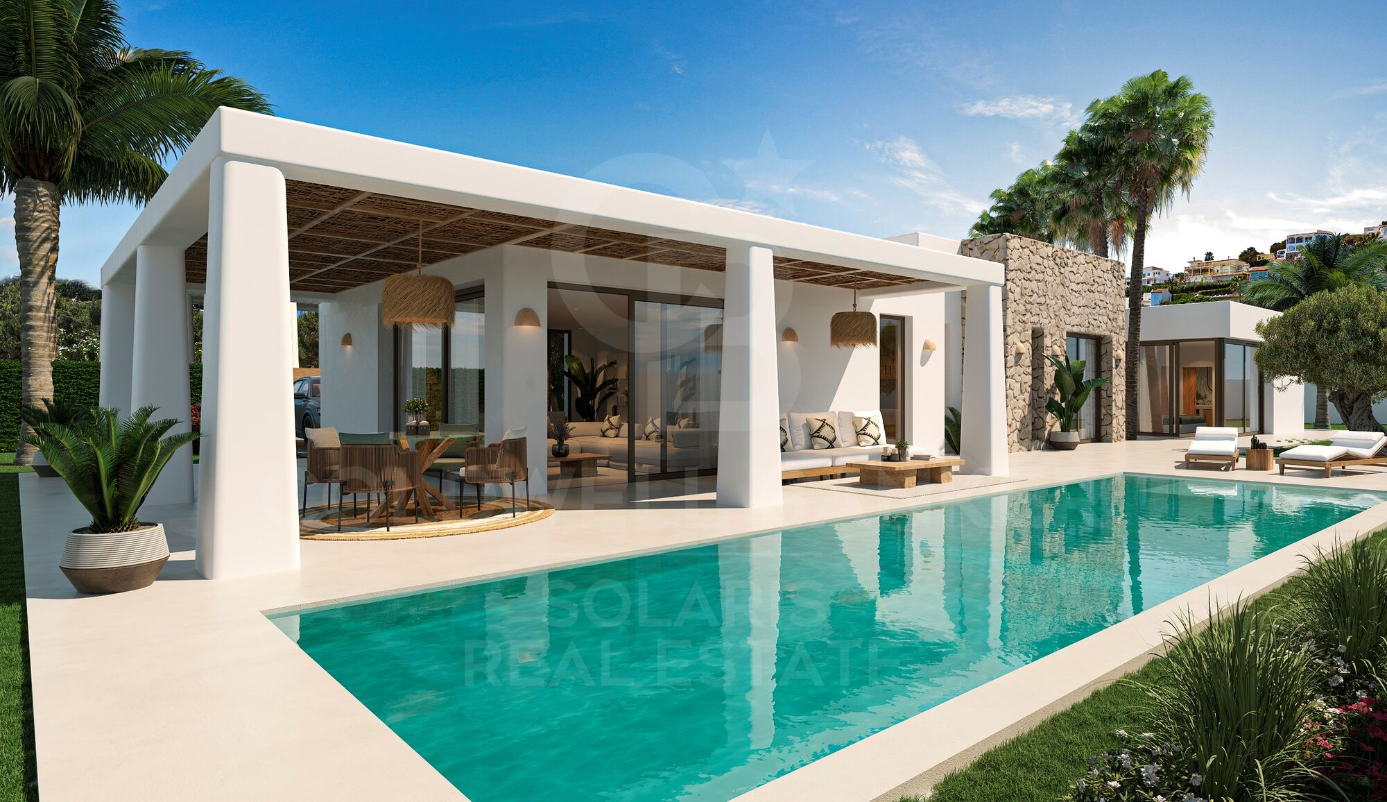 Villa Mila - Estilo Ibiza en Javea, Permiso de Construcción Concedido