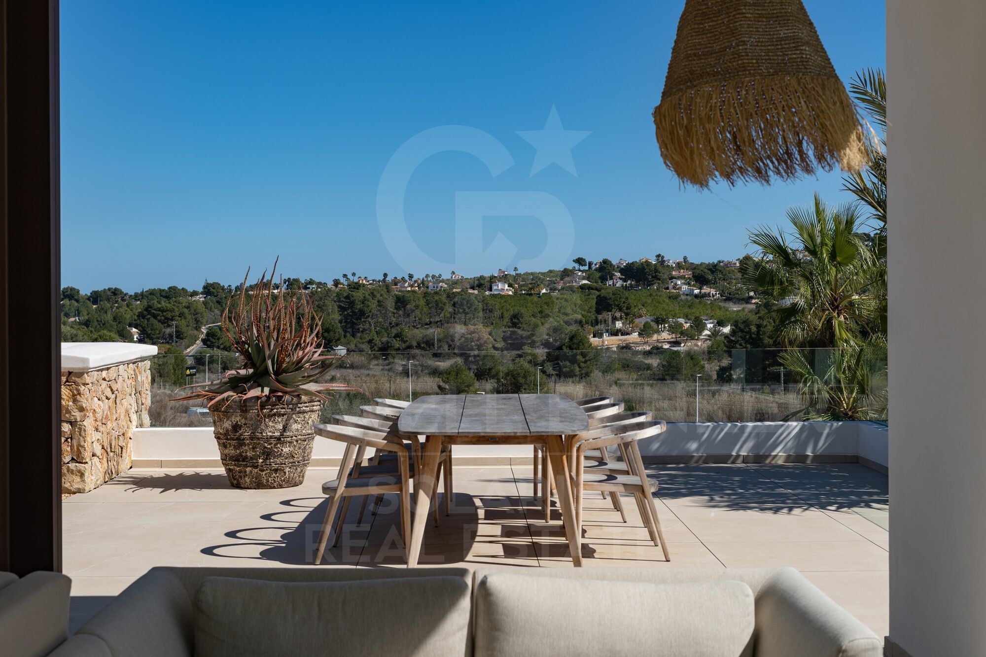Villa Ca Salina - estilo Ibiza, a distancia a pie de una escuela internacional, Javea