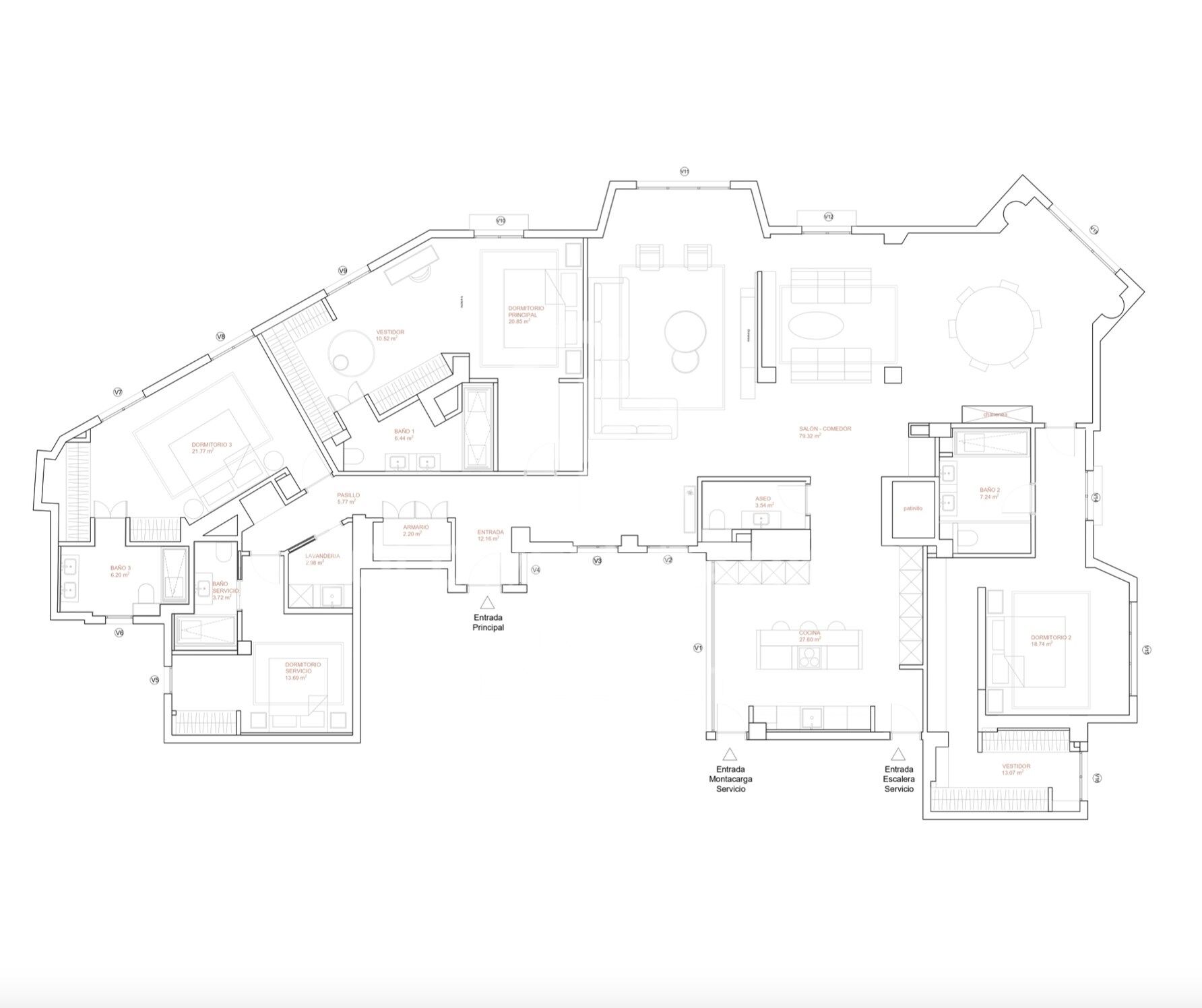 Piso a estrenar de 4 habitaciones en Castellana, Madrid