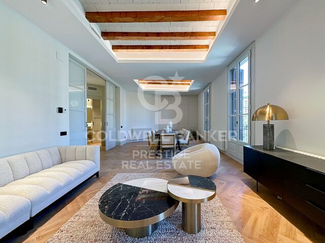 Appartement neuf exclusif dans un immeuble rénové sur le Passeig de Sant Joan.