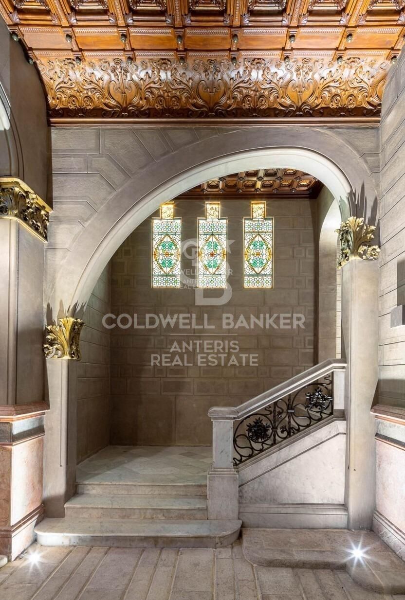 New development with modernist elements and sea views.